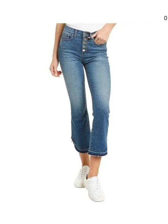 Veronica Beard Denim - Veronica Beard Carolyn Baby Boot Jeans Beacon Wash High Rise Button Fly Sz 28